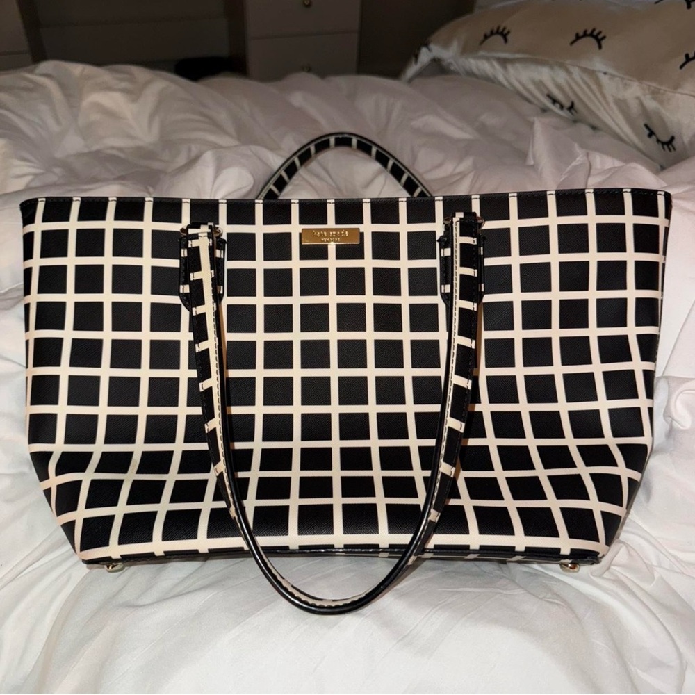 Stylish Kate Spade checkered purse